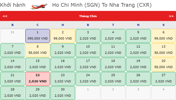 Vietjet Air mở bán vé máy bay đi Nha Trang giá 2,020 đồng
